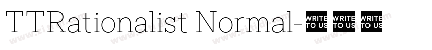 TTRationalist Normal字体转换